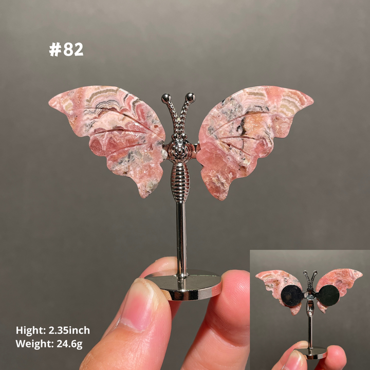 Unique,2.3"+Rhodochrosite Butterfly