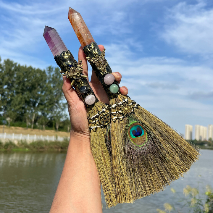 Crystal Embedded Broomsticks