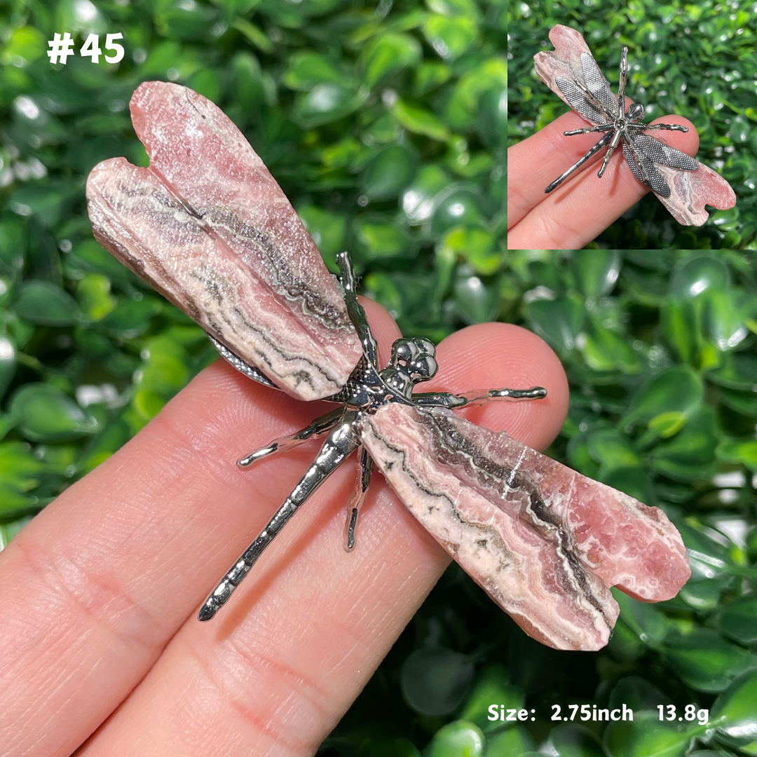 Unique,Rhodochrosite Dragonfly