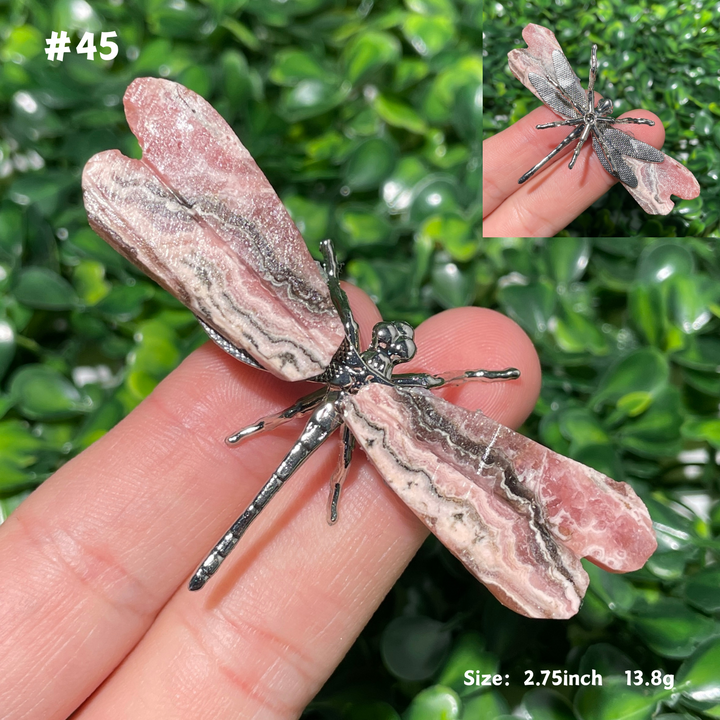 Unique,Rhodochrosite Dragonfly