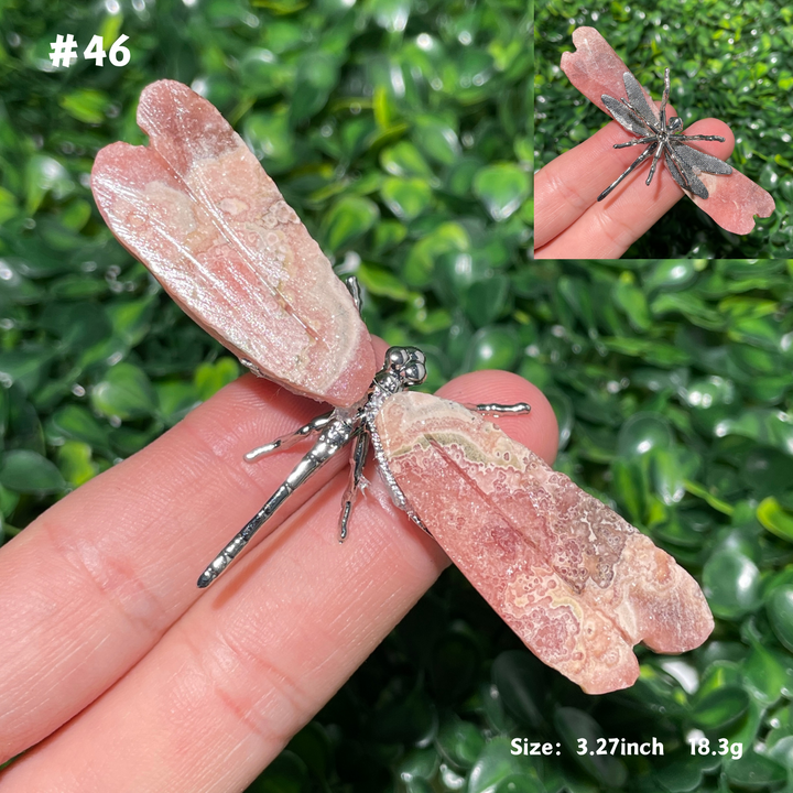 Unique,Rhodochrosite Dragonfly