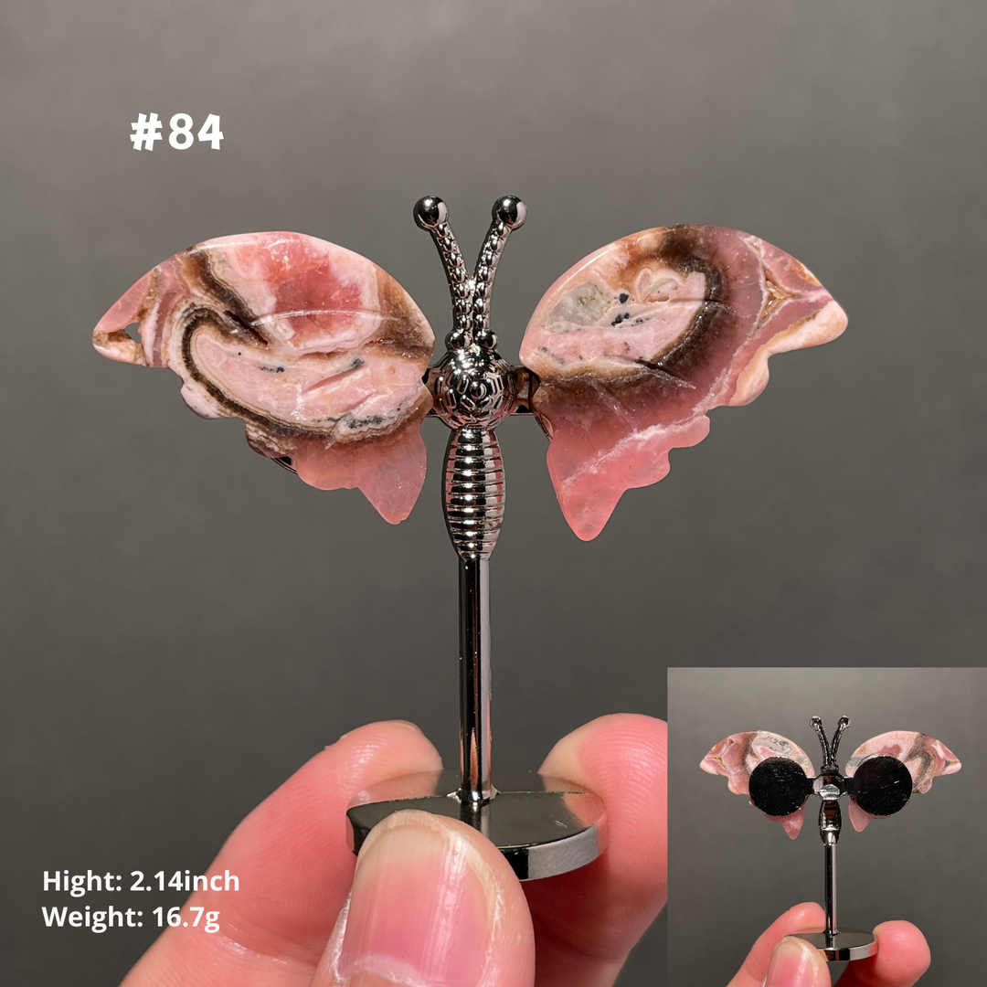 Unique,2.3"+Rhodochrosite Butterfly