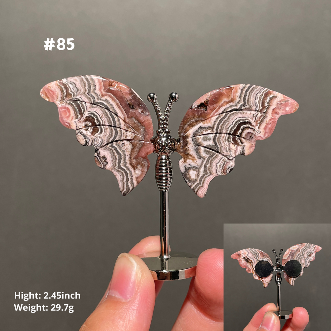 Unique,2.3"+Rhodochrosite Butterfly