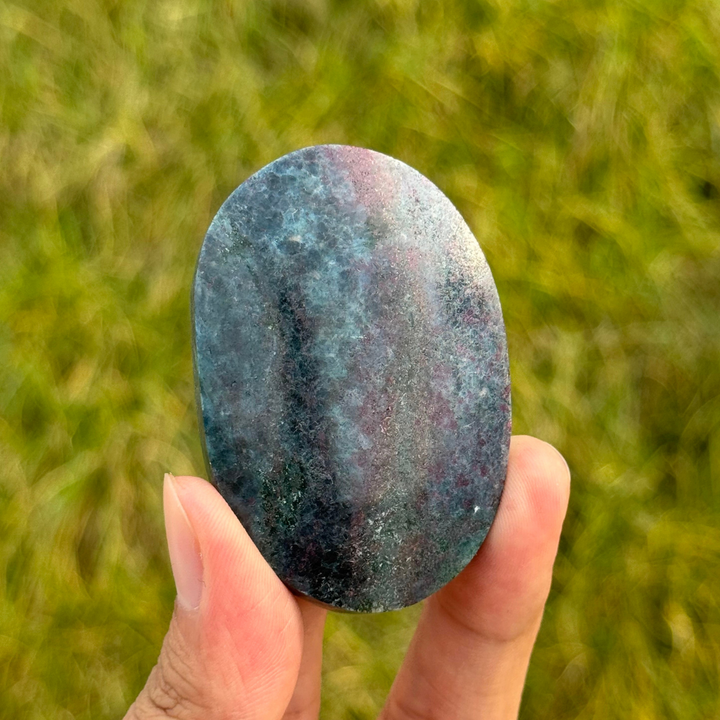 Ruby In Kyanite Palm Stone
