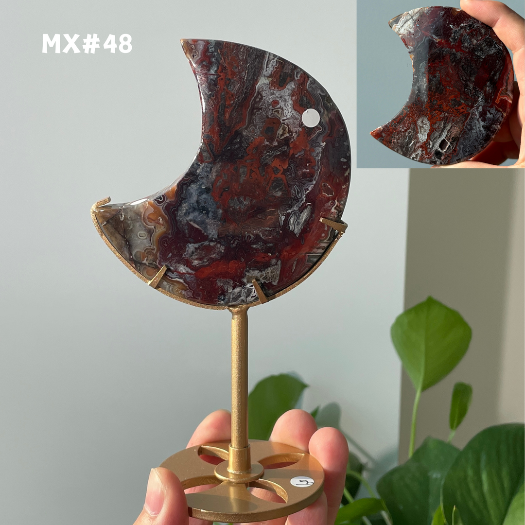 Unique, Mexican Agate Moon