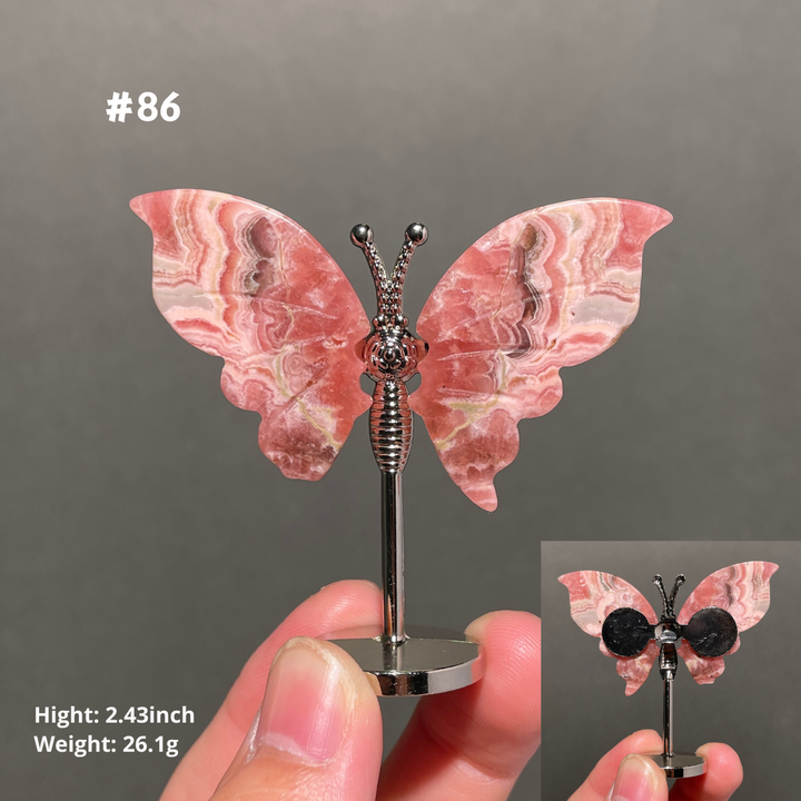 Unique,2.3"+Rhodochrosite Butterfly