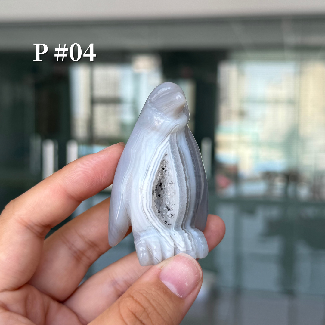 Unique, Agate Geode Penguin