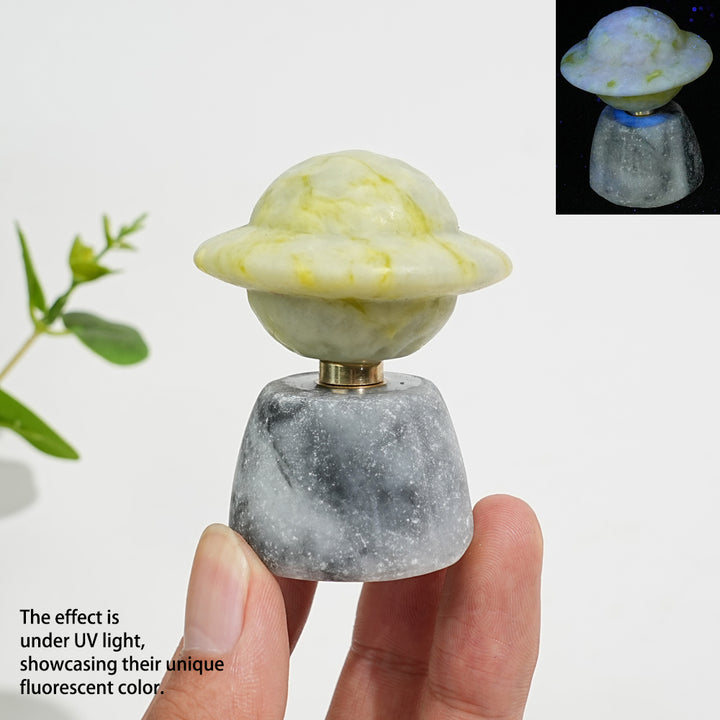 Natural Crystal Rotatable Planet