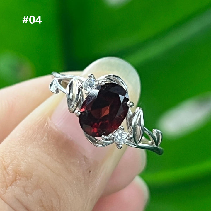 Garnet Ring,S925