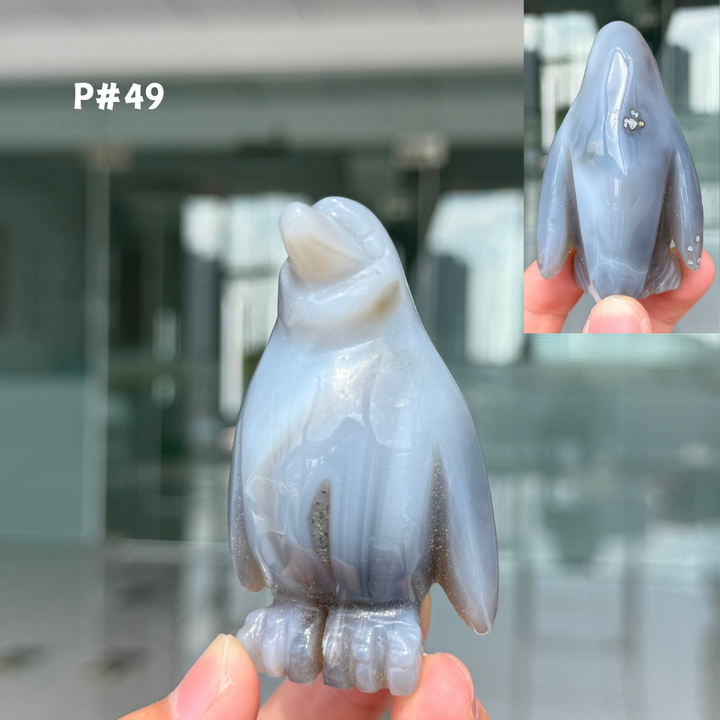 Unique, Agate Geode Penguin