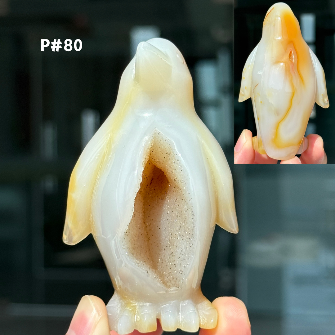 Unique, Agate Geode Penguin