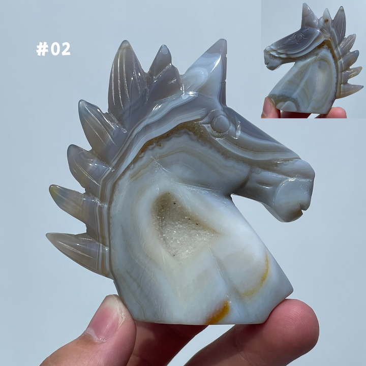 Unique,Agate Geode Unicorn