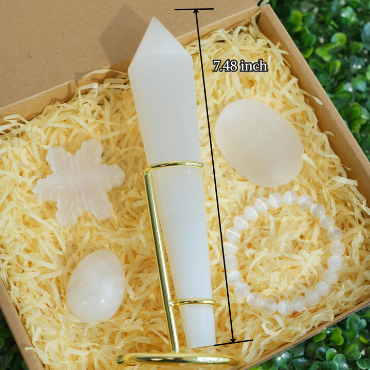 Natural Crystal Value Bundle-Selenite Spiritual Cleansing Kit