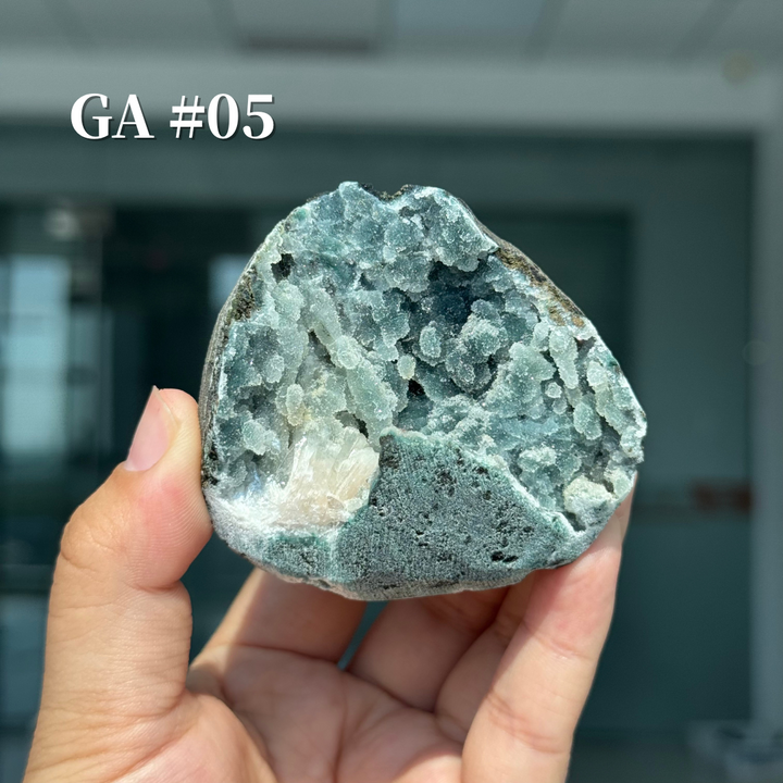 Unique, Sugar Druzy Apophyllite Cluster with Stilbite and Chlorite