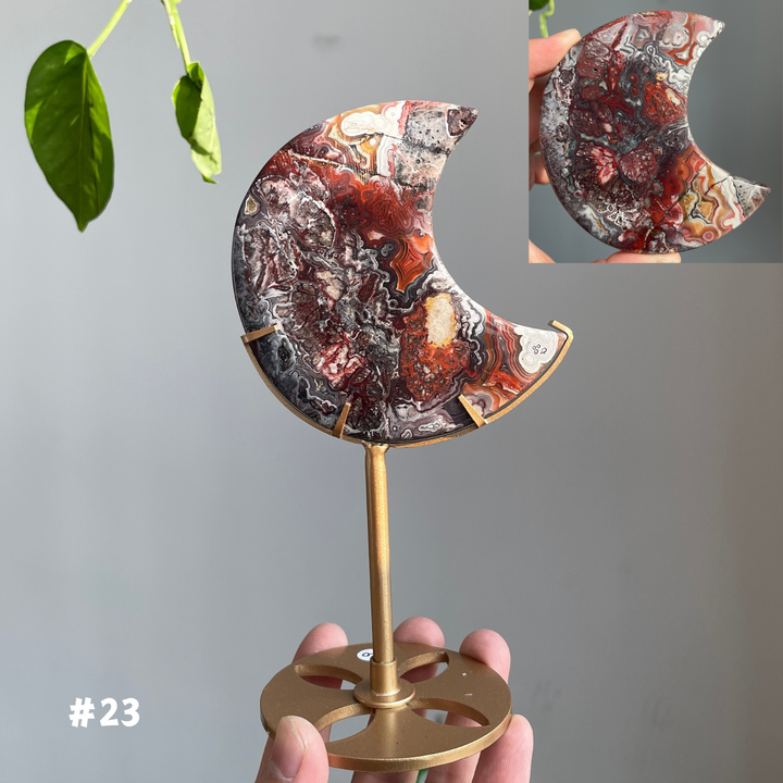 Unique, Mexican Agate Moon