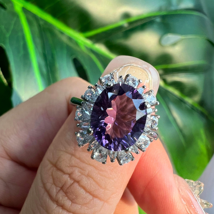 February Birthstone Amethyst Ring