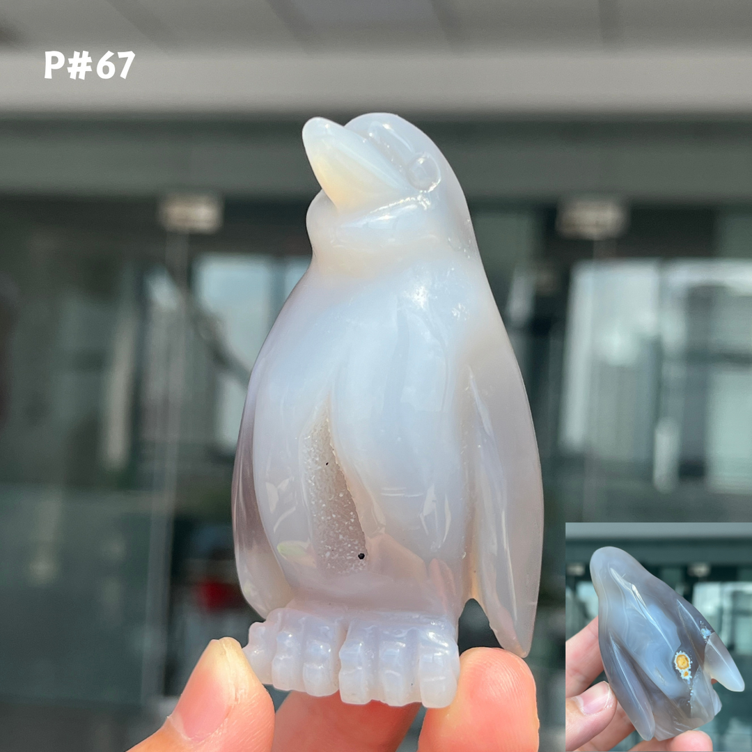 Unique, Agate Geode Penguin