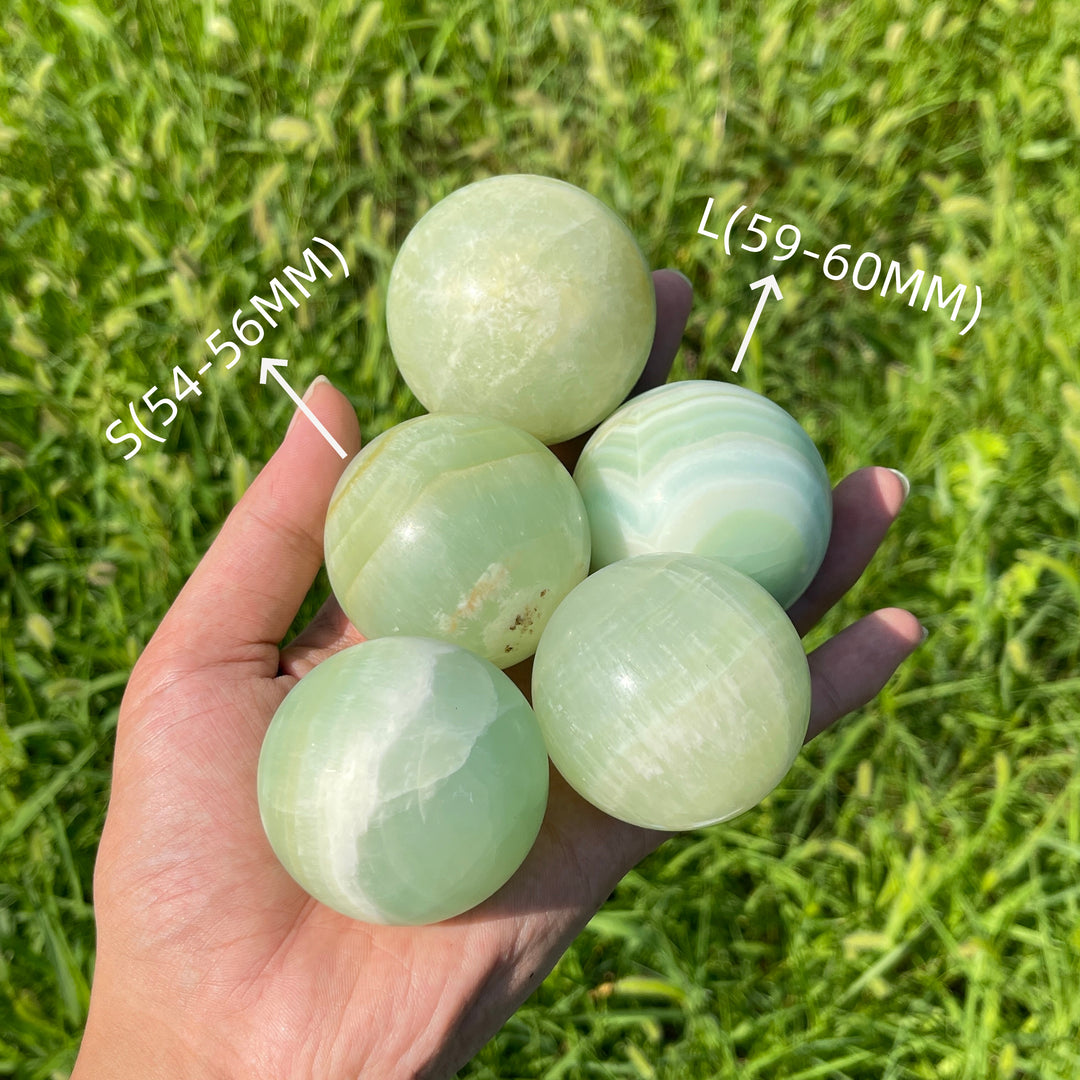 Natural Caribbean Blue Calcite Crystal Sphere