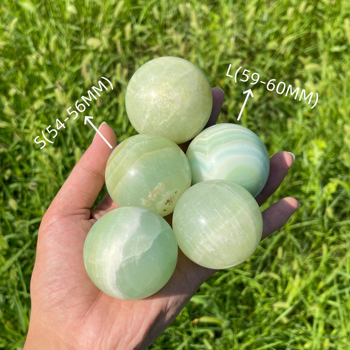 Natural Caribbean Blue Calcite Crystal Sphere