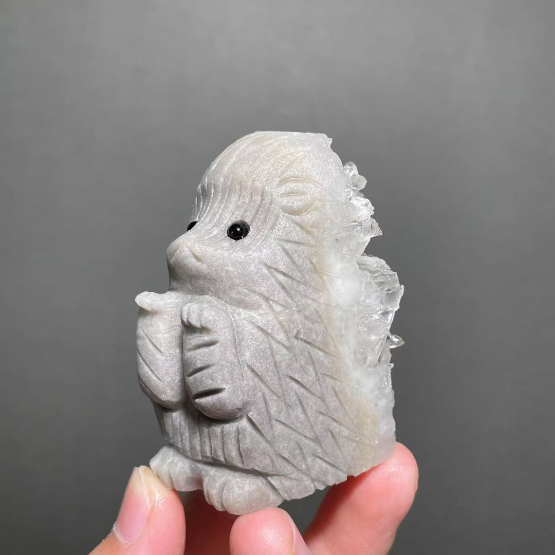 Chrysanthemum Quartz Cluster Hedgehog