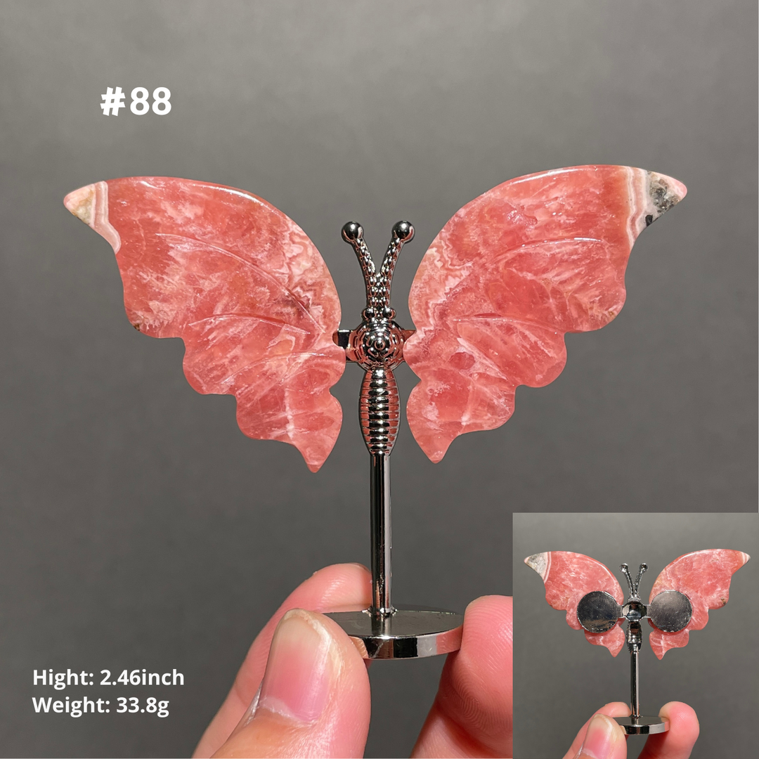 Unique,2.3"+Rhodochrosite Butterfly