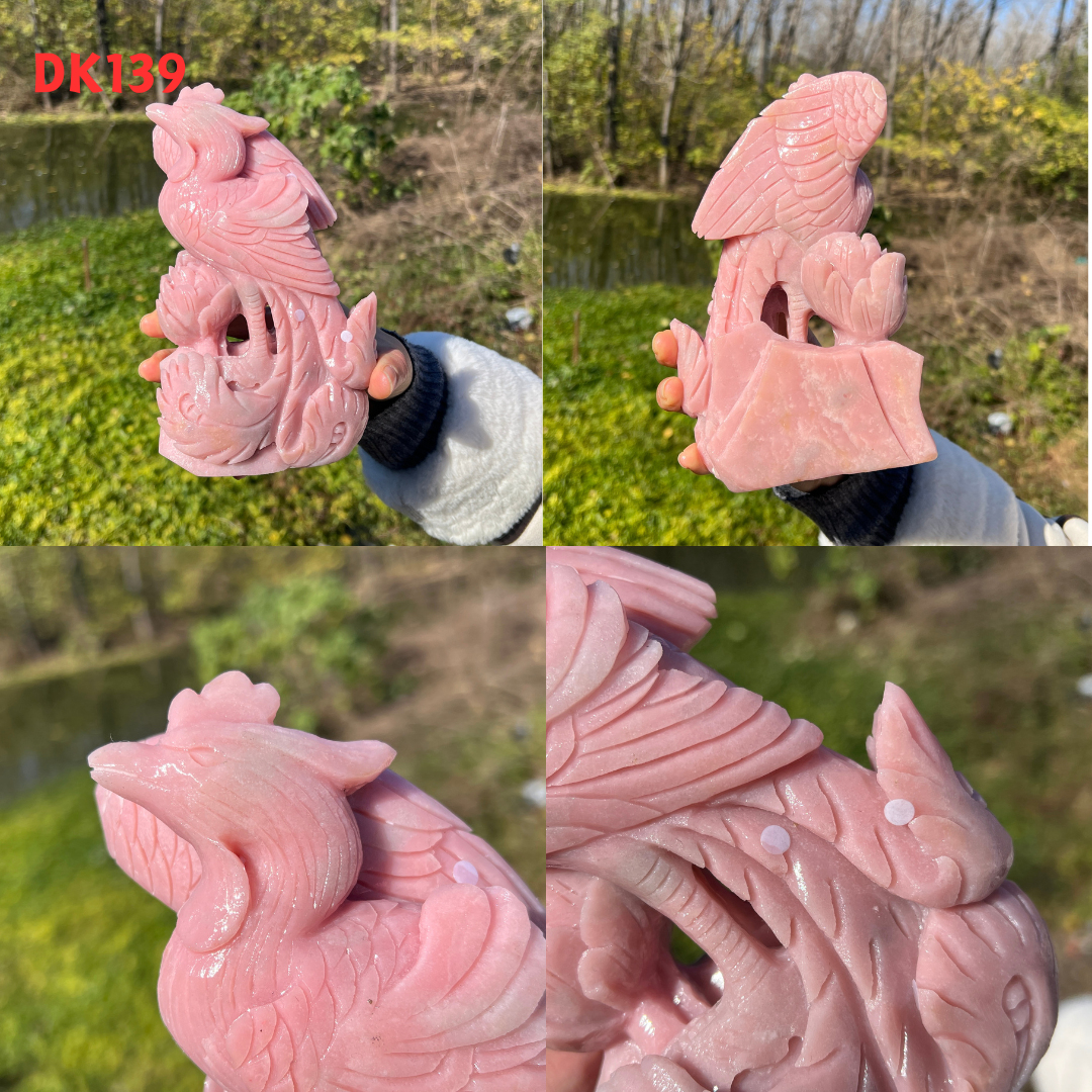 Pink Opal Carving