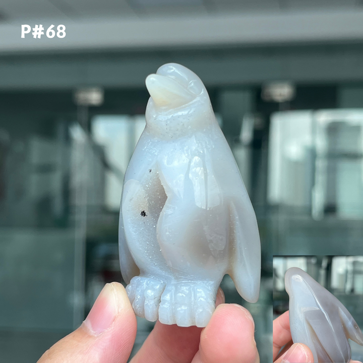 Unique, Agate Geode Penguin