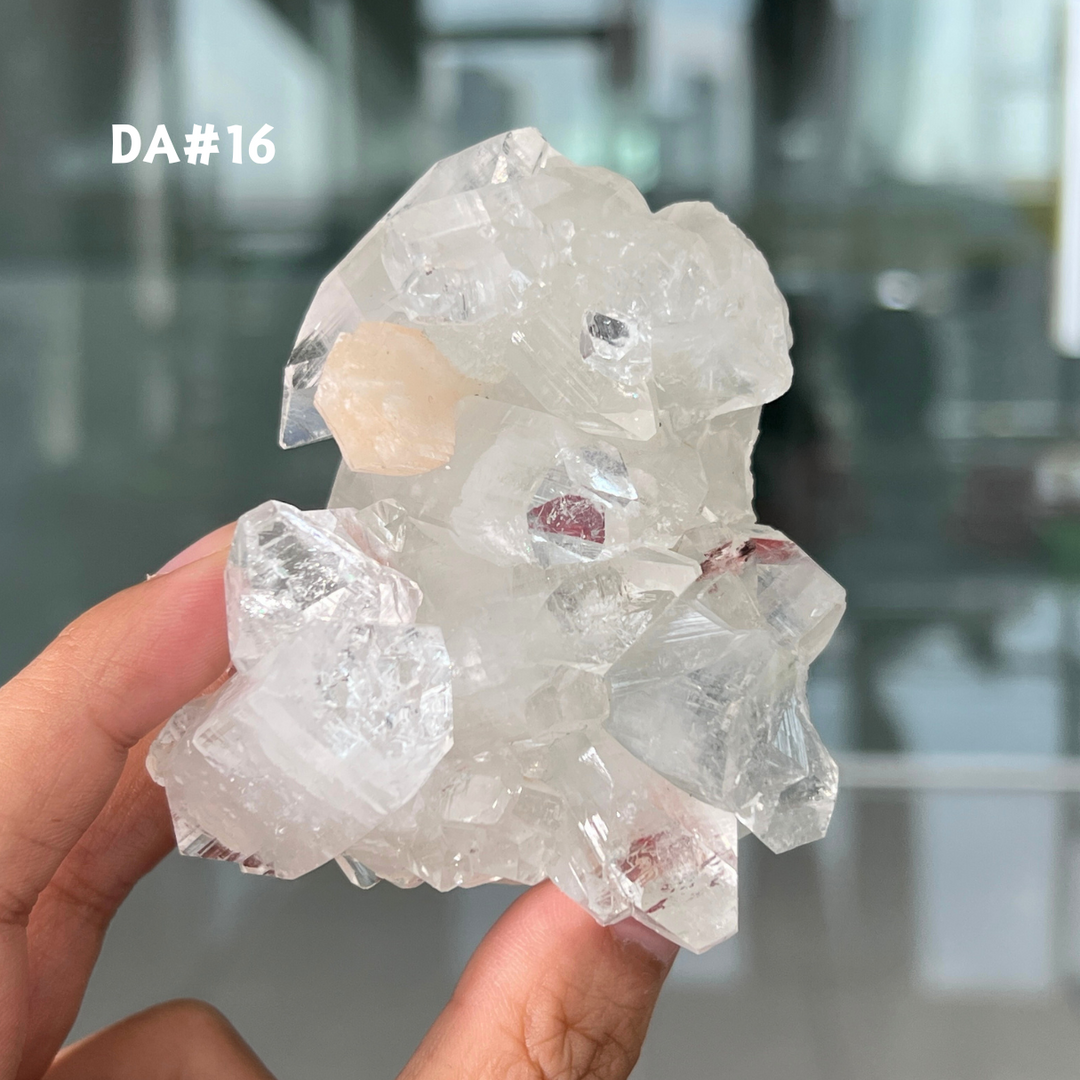 Unique, Diamond Apophyllite w/ Pink Zeolite Var.Stilbite