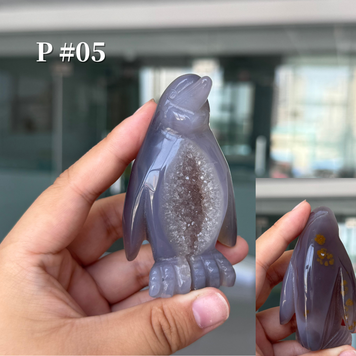 Unique, Agate Geode Penguin