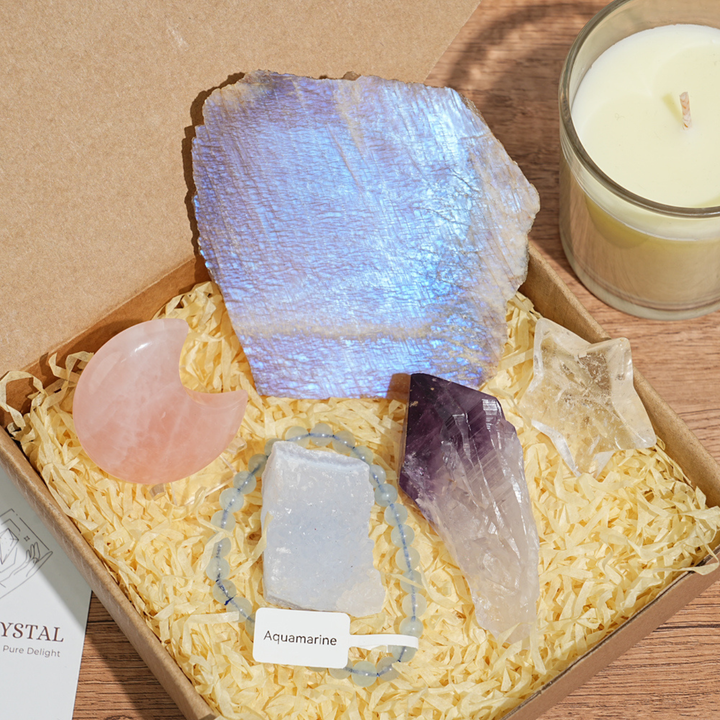 Self-Love & Chakra Healing Crystal Set– Abundance, Focus & Energy Protection