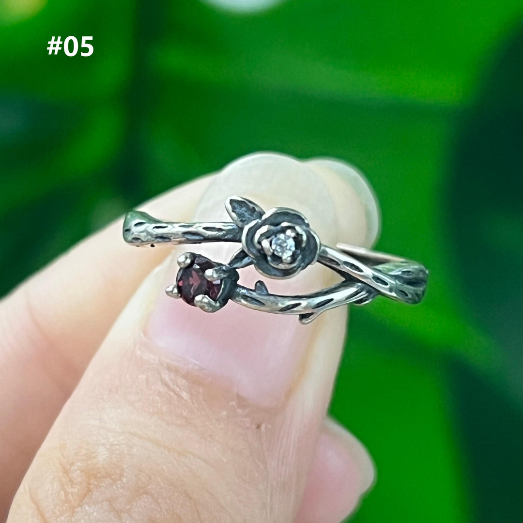 Garnet Ring,S925