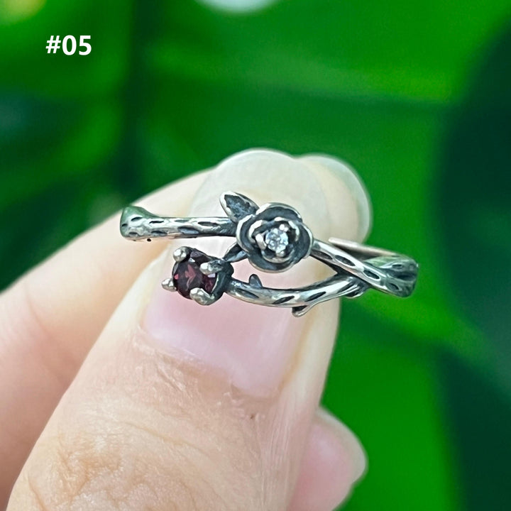 Garnet Ring,S925