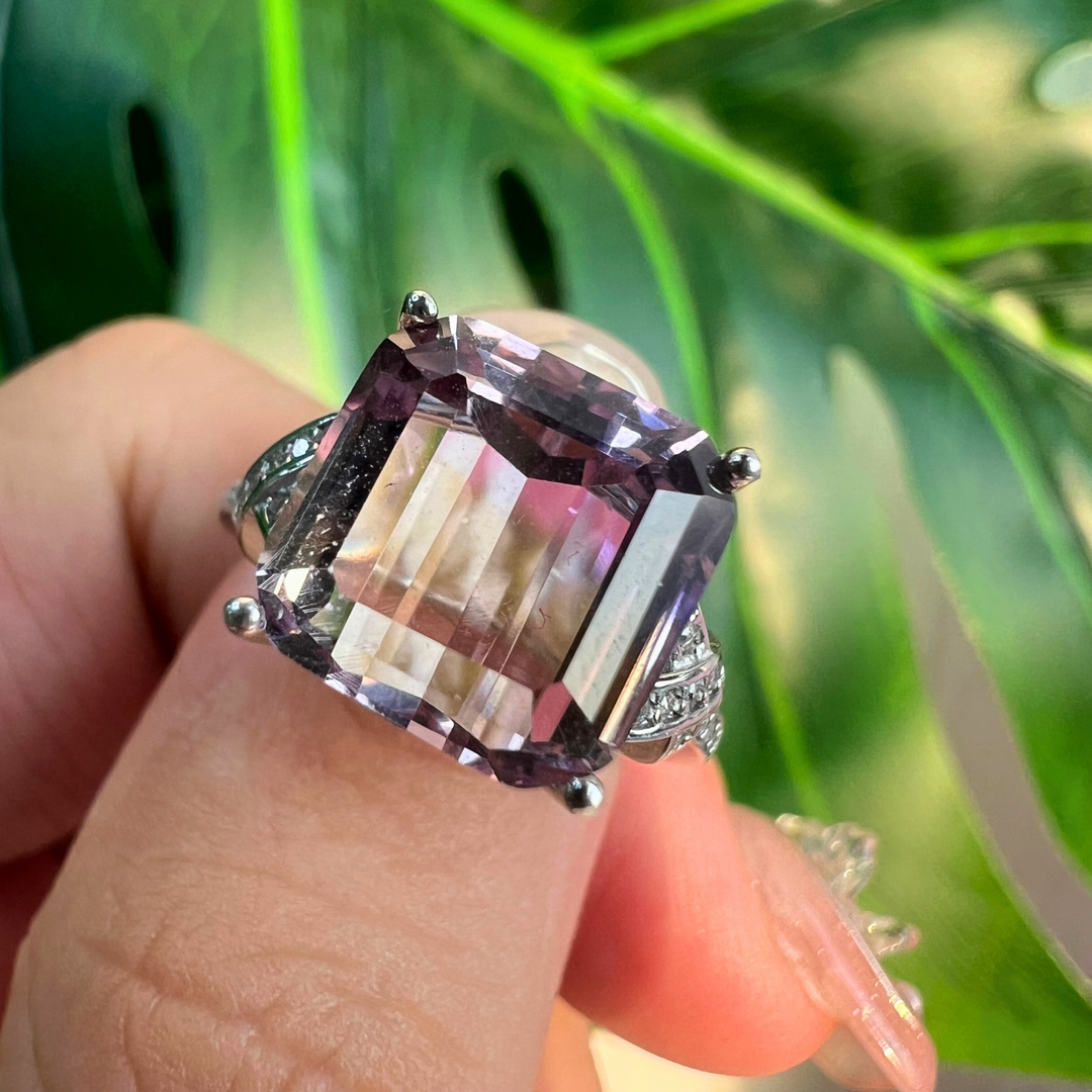 February Birthstone Amethyst Ring