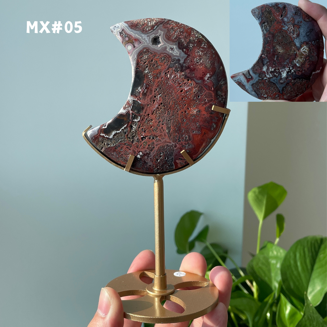 Unique, Mexican Agate Moon