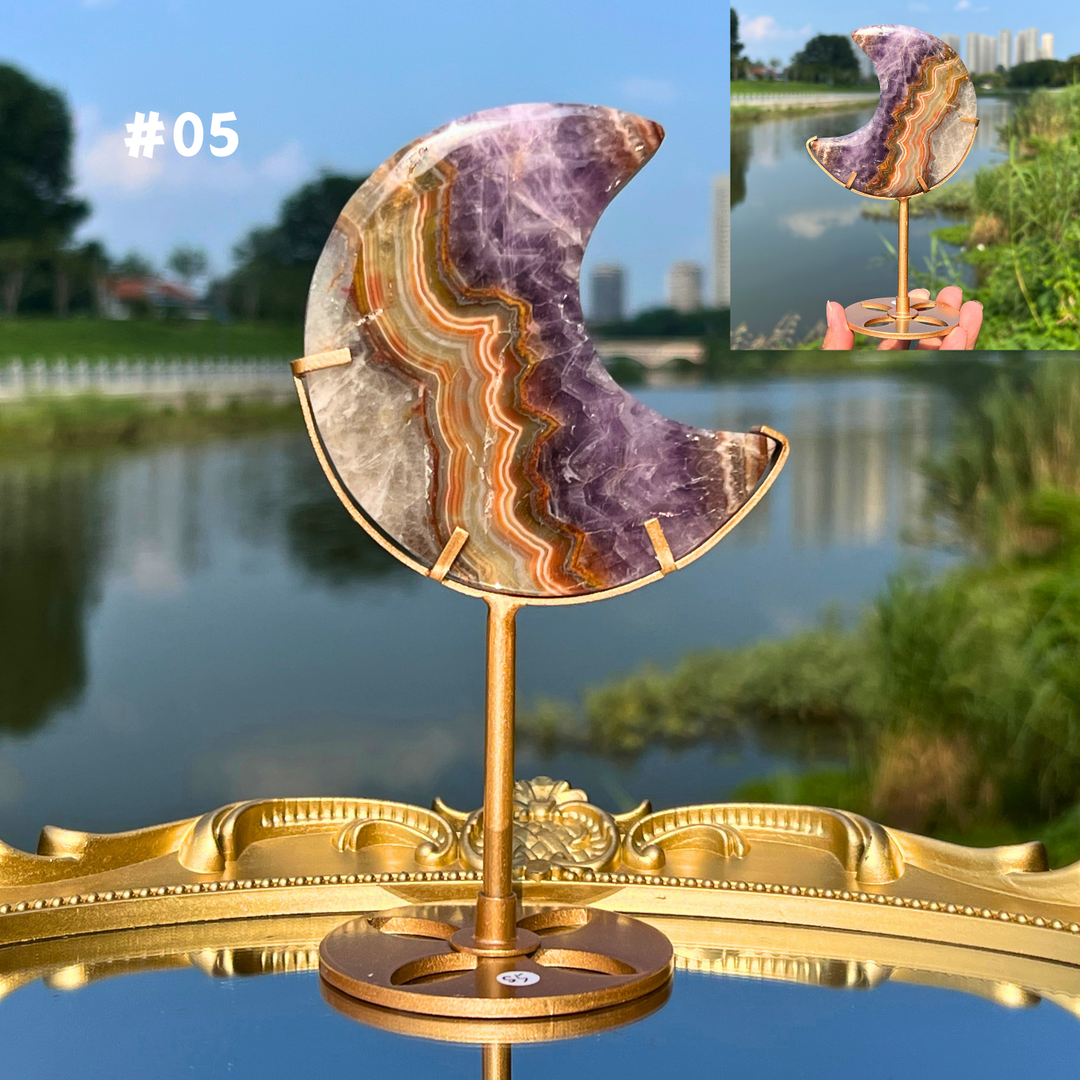 Amethyst Agate Moon