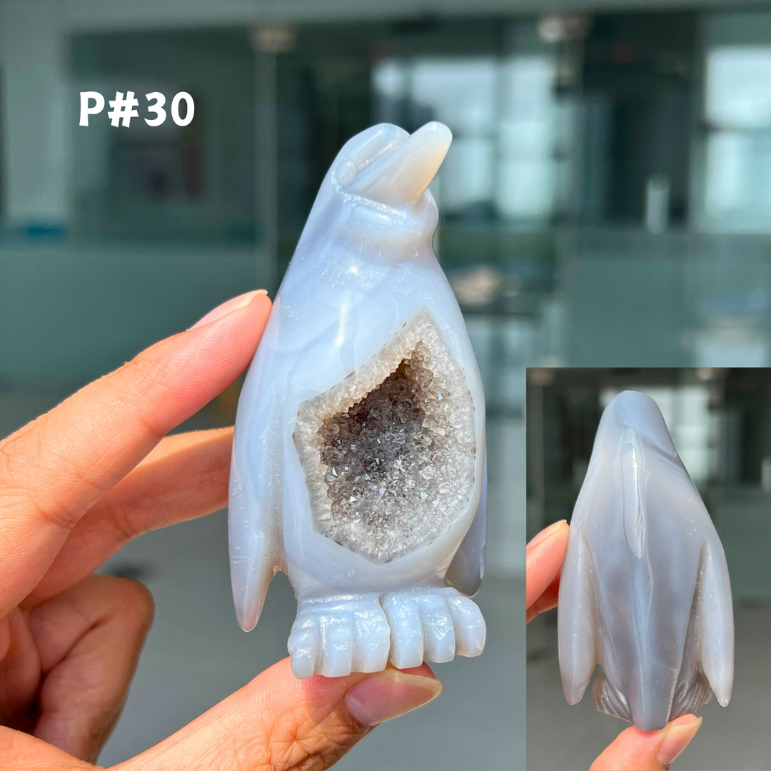 Unique, Agate Geode Penguin