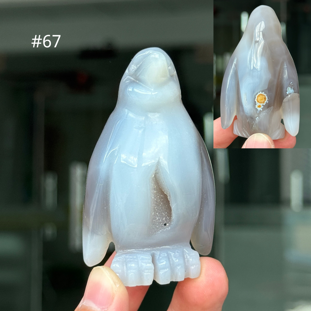 Unique, Agate Geode Penguin