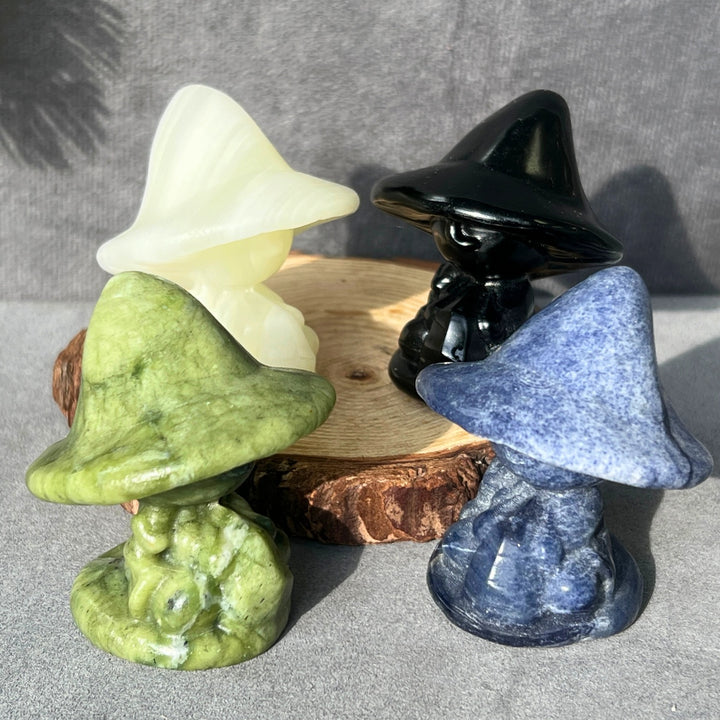Magic Hat Moon Witch Carving
