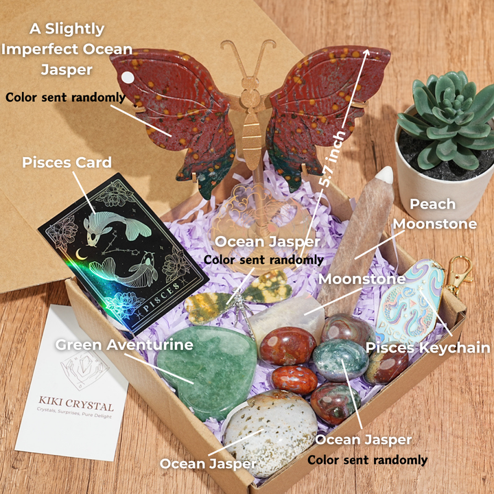 Exclusive Natural 12 Zodiac Crystal Healing Set