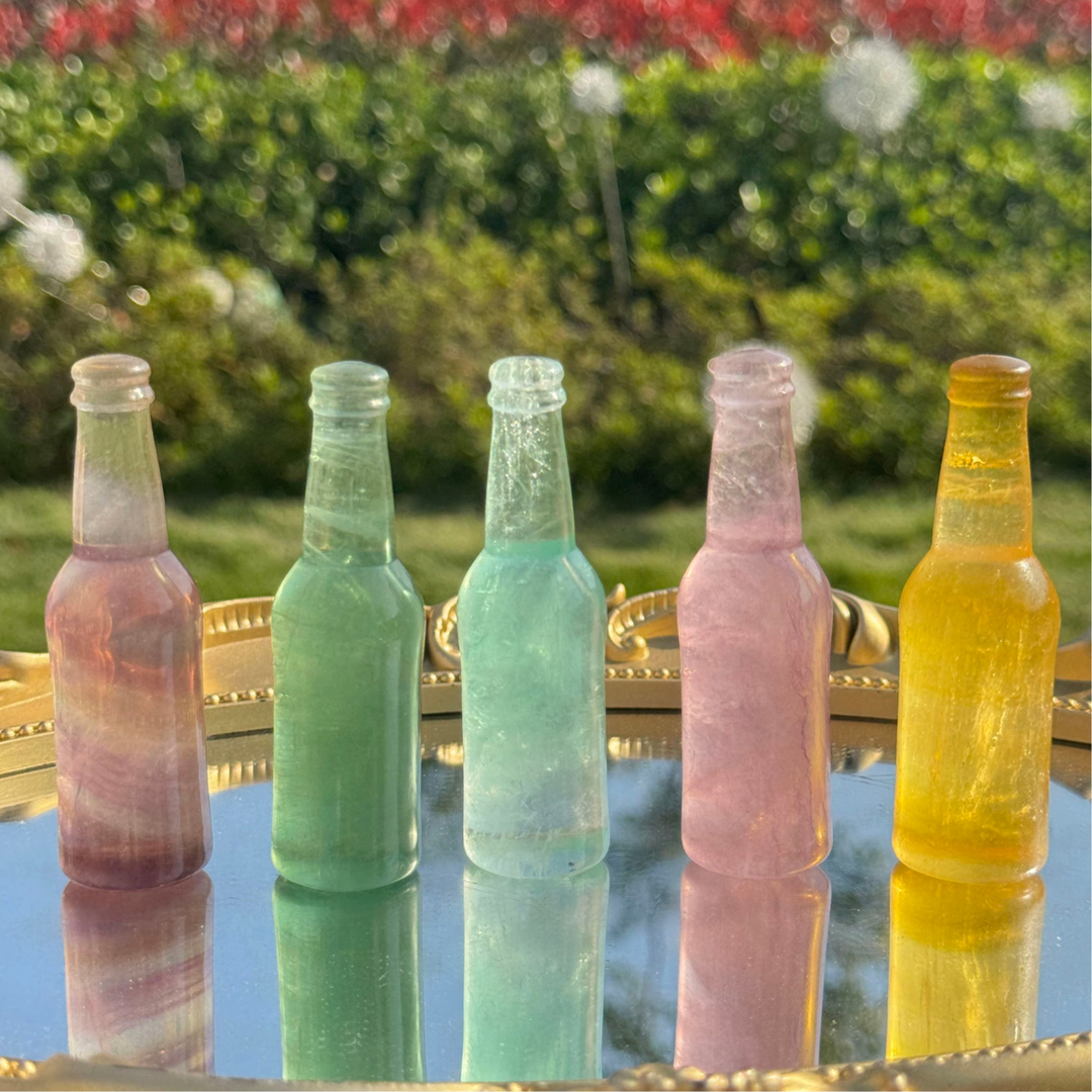 Natural Fluorite Bottle Ornament