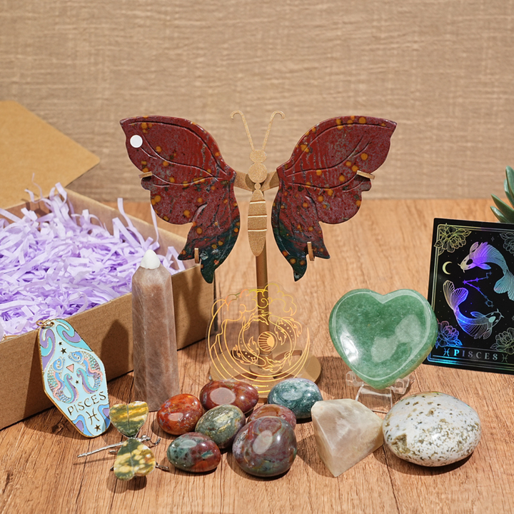 Exclusive Natural 12 Zodiac Crystal Healing Set