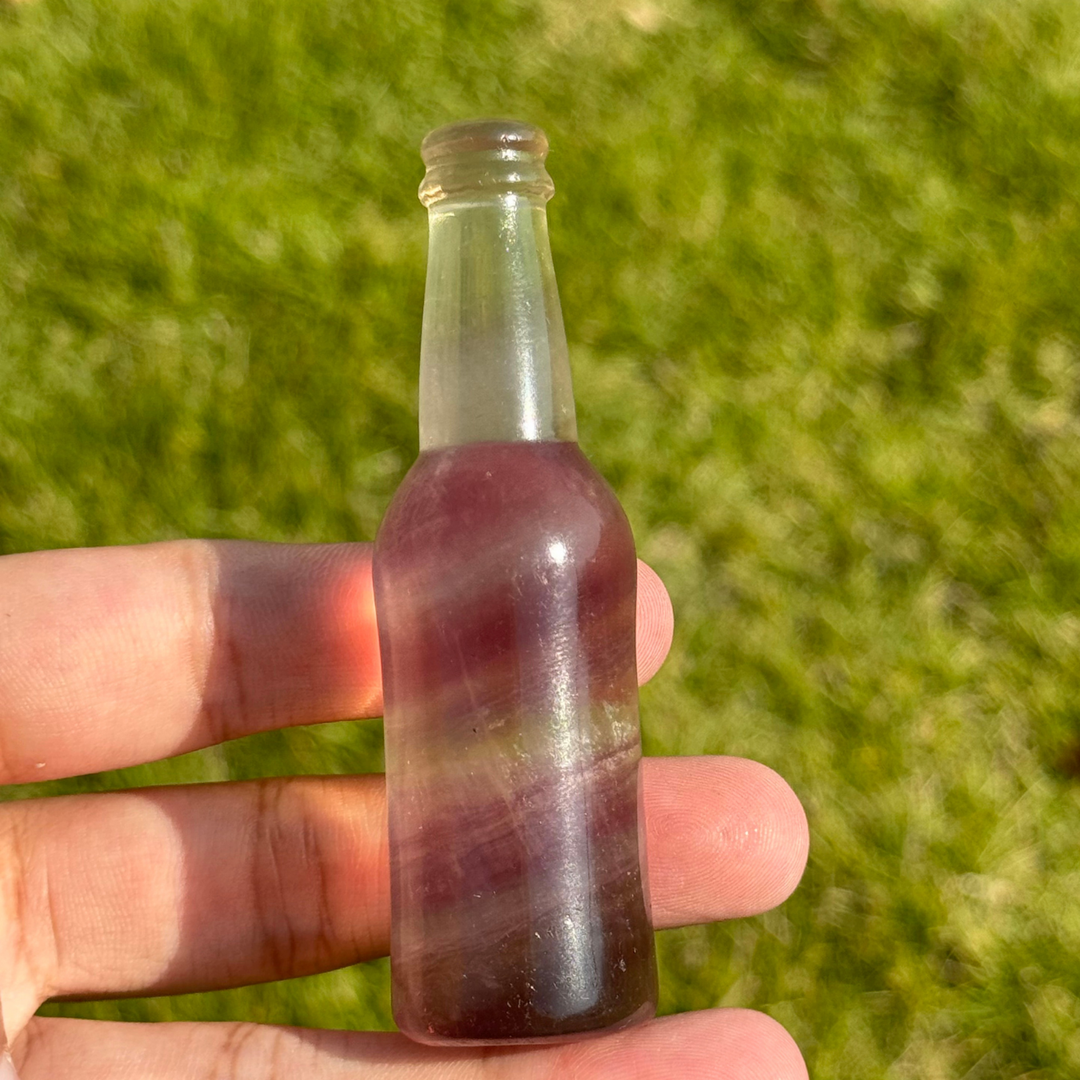 Natural Fluorite Bottle Ornament