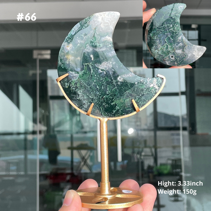 Unique,Moss Agate Moon
