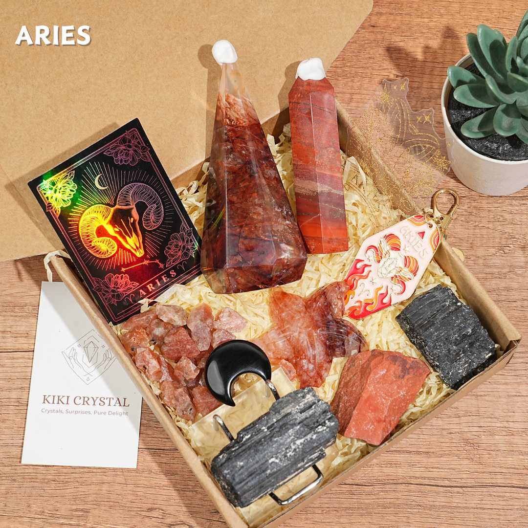 Exclusive Natural 12 Zodiac Crystal Healing Set