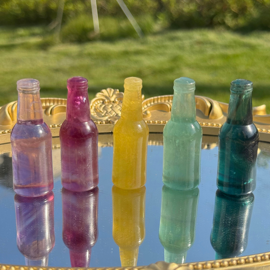 Natural Fluorite Bottle Ornament