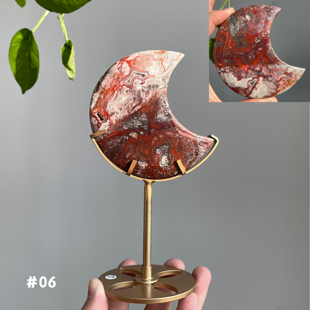 Unique, Mexican Agate Moon