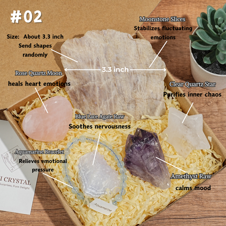 Self-Love & Chakra Healing Crystal Set– Abundance, Focus & Energy Protection
