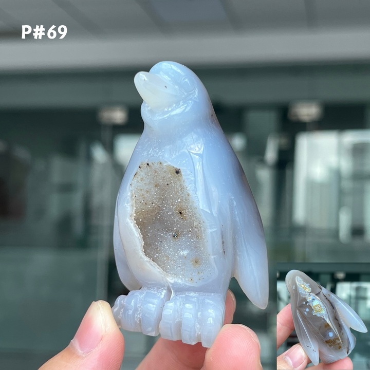 Unique, Agate Geode Penguin