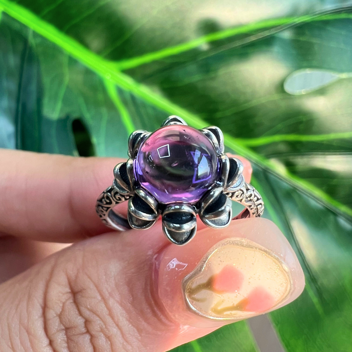 February Birthstone Amethyst Ring