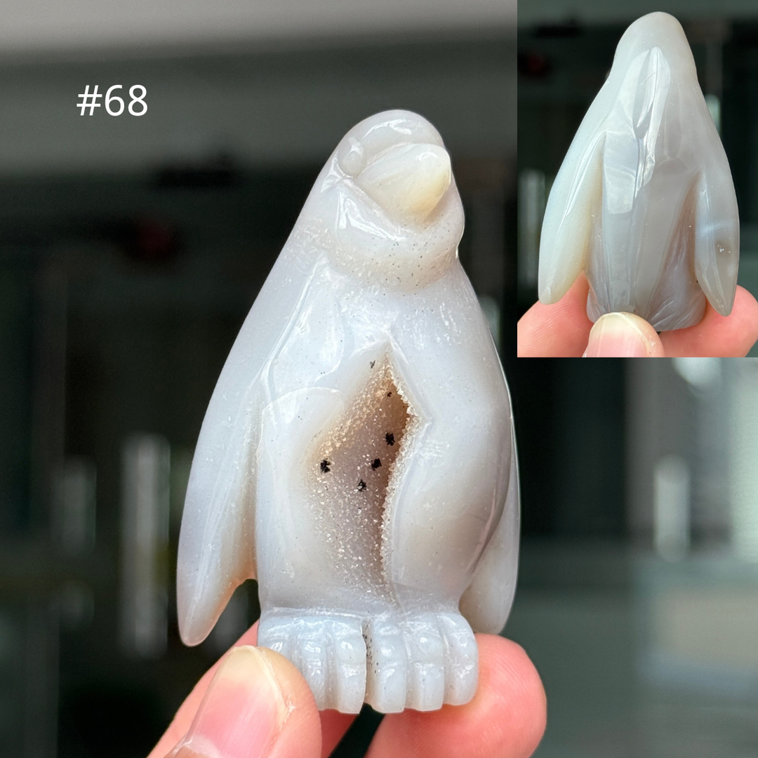 Unique, Agate Geode Penguin